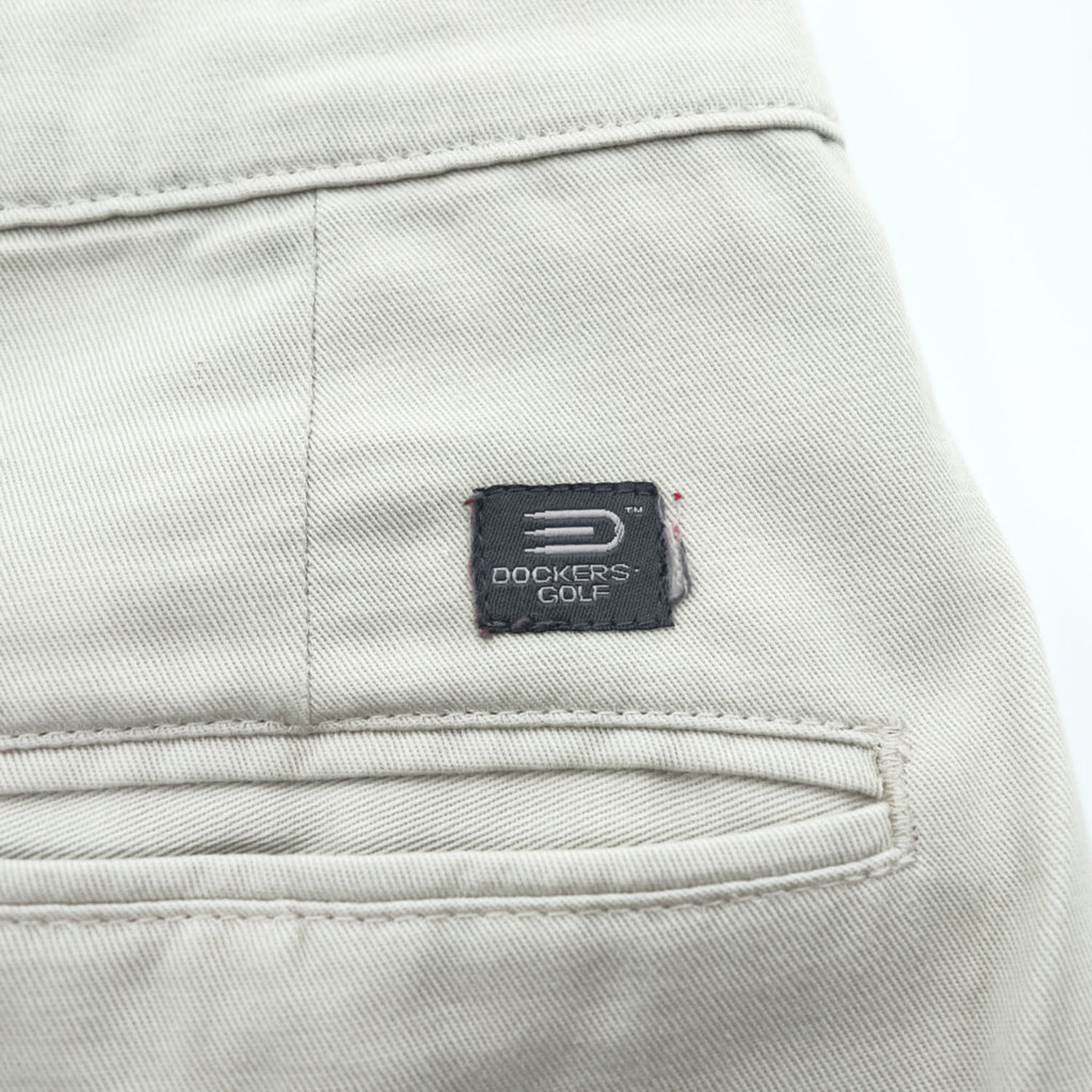 DOCKERS (Levi Strauss) 00s Vintage Wide 2-Tuck Pleated Chino Pants Beige L GOLF