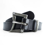 Needles Quick Release Leather Belt Black Made in England Size 32/80 Fireman Buckle