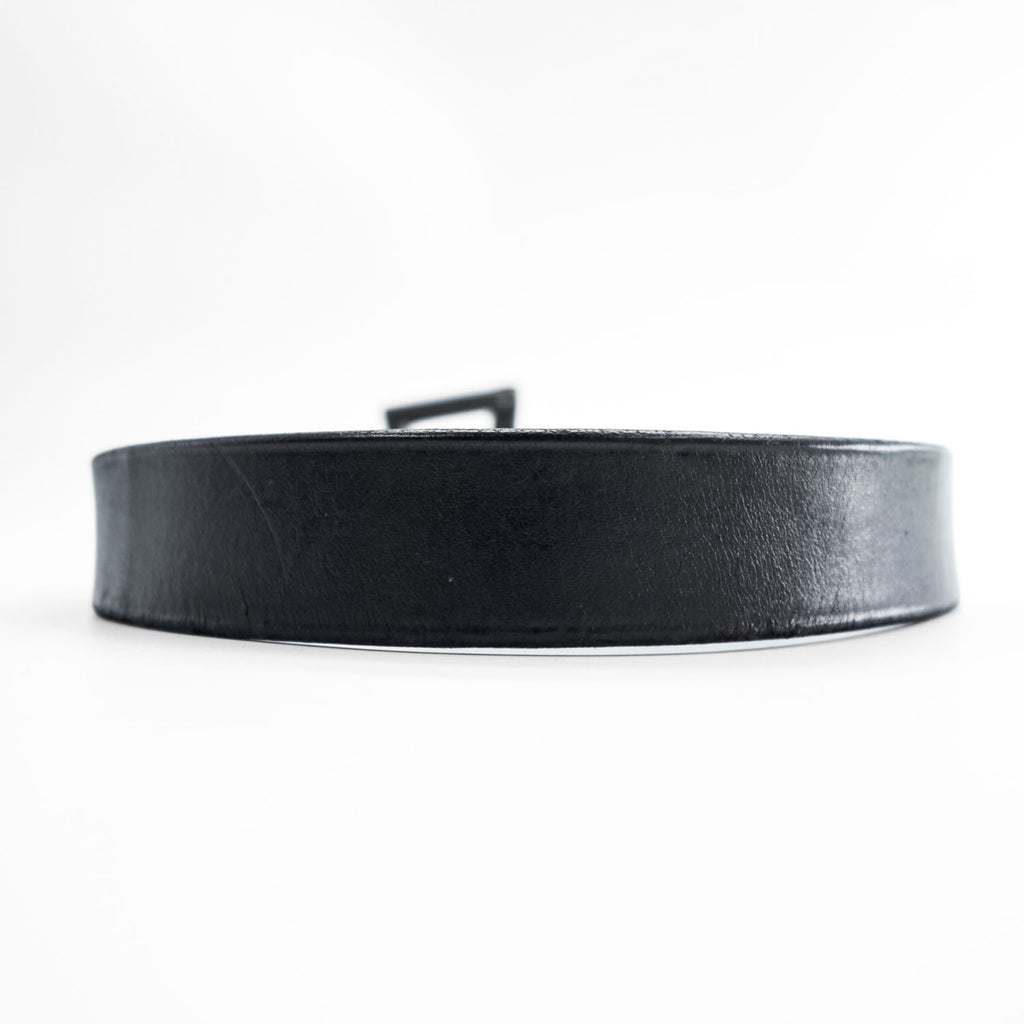 Needles Quick Release Leather Belt Black Made in England Size 32/80 Fireman Buckle