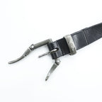 Needles Quick Release Leather Belt Black Made in England Size 32/80 Fireman Buckle
