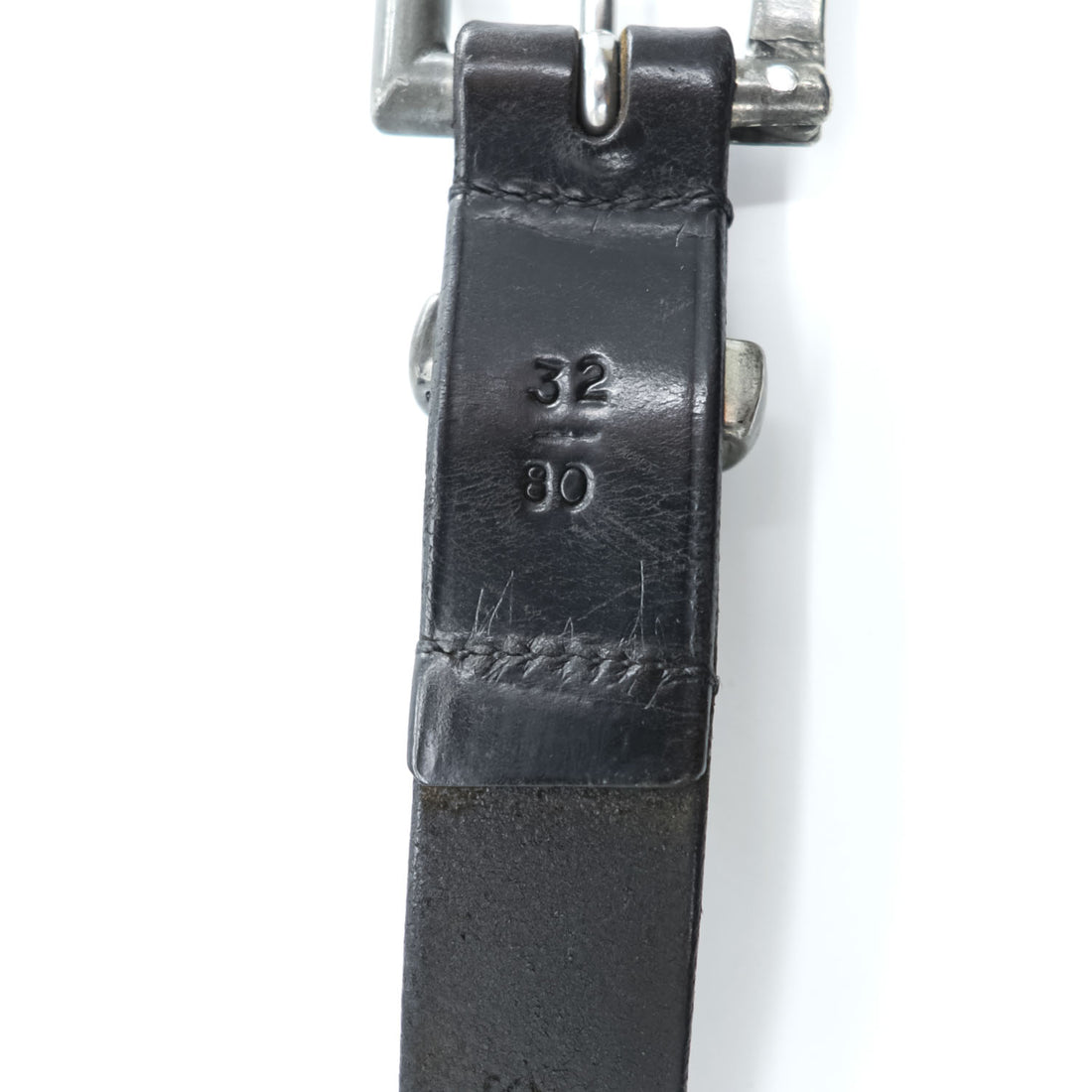 Needles Quick Release Leather Belt Black Made in England Size 32/80 Fireman Buckle