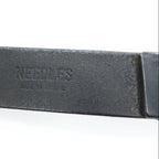 Needles Quick Release Leather Belt Black Made in England Size 32/80 Fireman Buckle