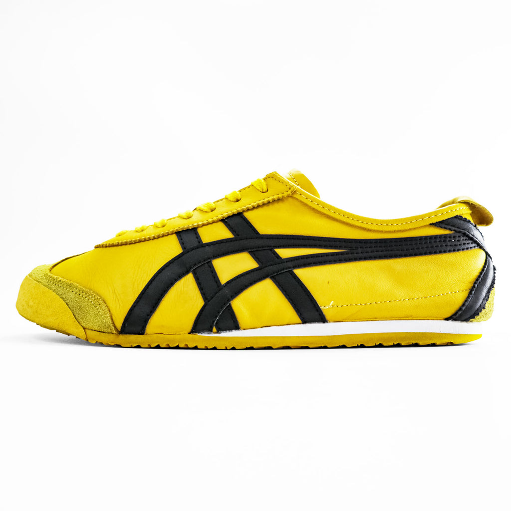 Onitsuka Tiger MEXICO 66 Yellow Black Leather Sneakers 27.0cm