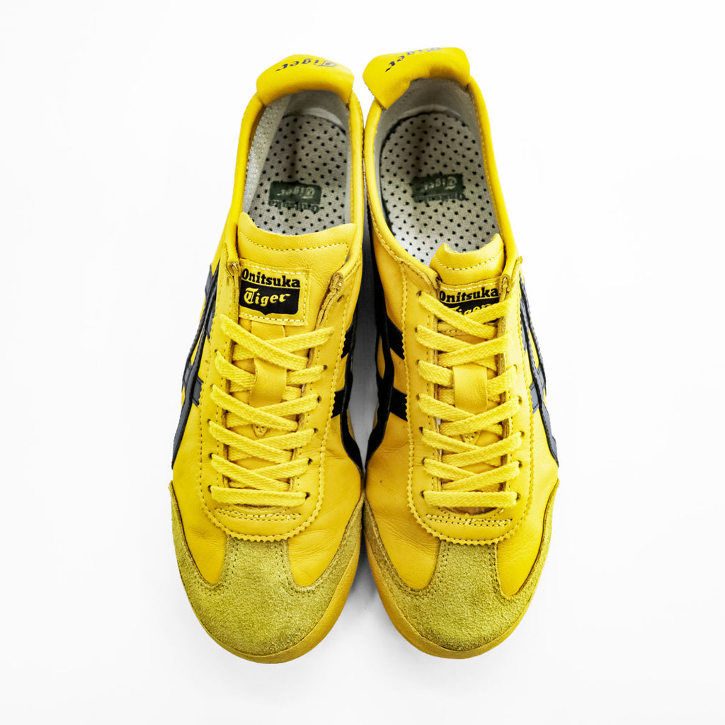 Onitsuka Tiger MEXICO 66 Yellow Black Leather Sneakers 27.0cm