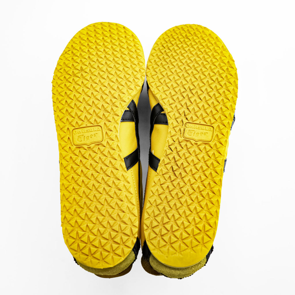 Onitsuka Tiger MEXICO 66 Yellow Black Leather Sneakers 27.0cm