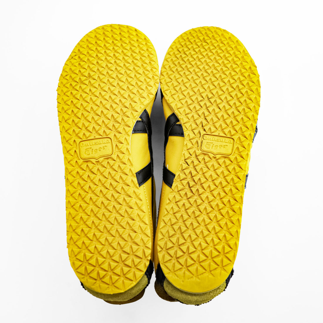 Onitsuka Tiger MEXICO 66 Yellow Black Leather Sneakers 27.0cm
