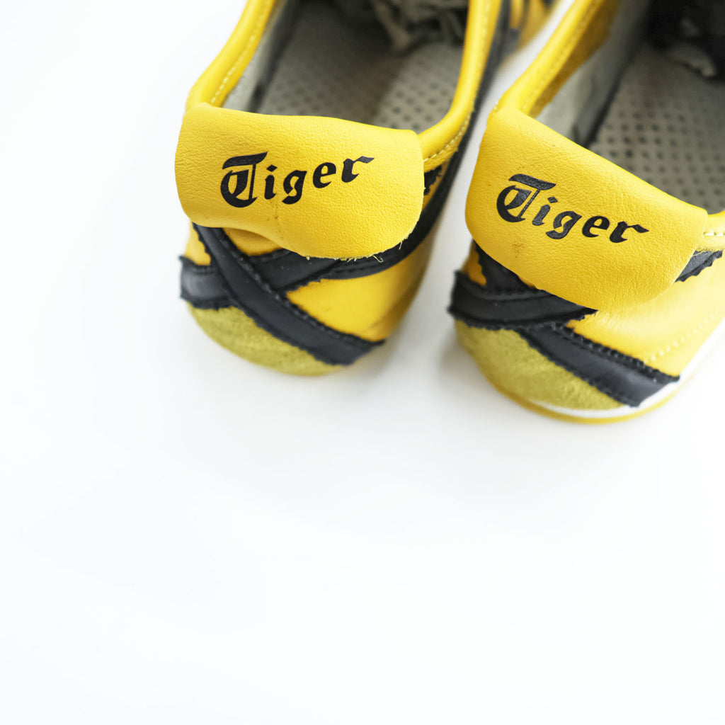 Onitsuka Tiger MEXICO 66 Yellow Black Leather Sneakers 27.0cm