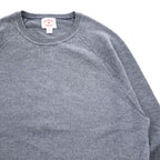 Brooks Brothers Red Fleece 100% Merino Wool Raglan Crewneck Sweater Gray XL