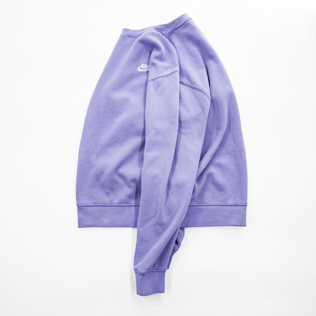 Nike Embroidered Swoosh Crewneck Sweatshirt Purple M