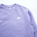 Nike Embroidered Swoosh Crewneck Sweatshirt Purple M