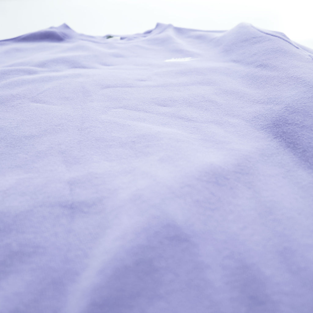 Nike Embroidered Swoosh Crewneck Sweatshirt Purple M