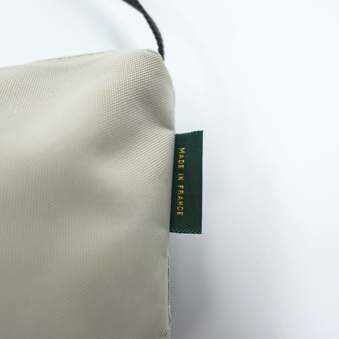 Herve Chapelier 2884N Nylon Square Crossbody Shoulder Bag Nacre Beige France