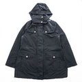 Burberry Brit 3808689 Black Hooded Technical Field Parka Nova Check Women's US 6