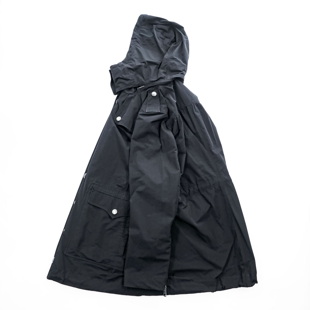 Burberry Brit 3808689 Black Hooded Technical Field Parka Nova Check Women's US 6