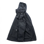 Burberry Brit 3808689 Black Hooded Technical Field Parka Nova Check Women's US 6