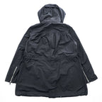 Burberry Brit 3808689 Black Hooded Technical Field Parka Nova Check Women's US 6