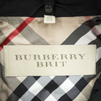 Burberry Brit 3808689 Black Hooded Technical Field Parka Nova Check Women's US 6
