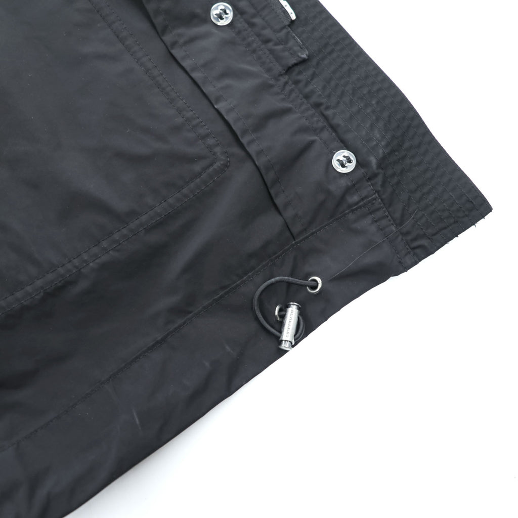 Burberry Brit 3808689 Black Hooded Technical Field Parka Nova Check Women's US 6