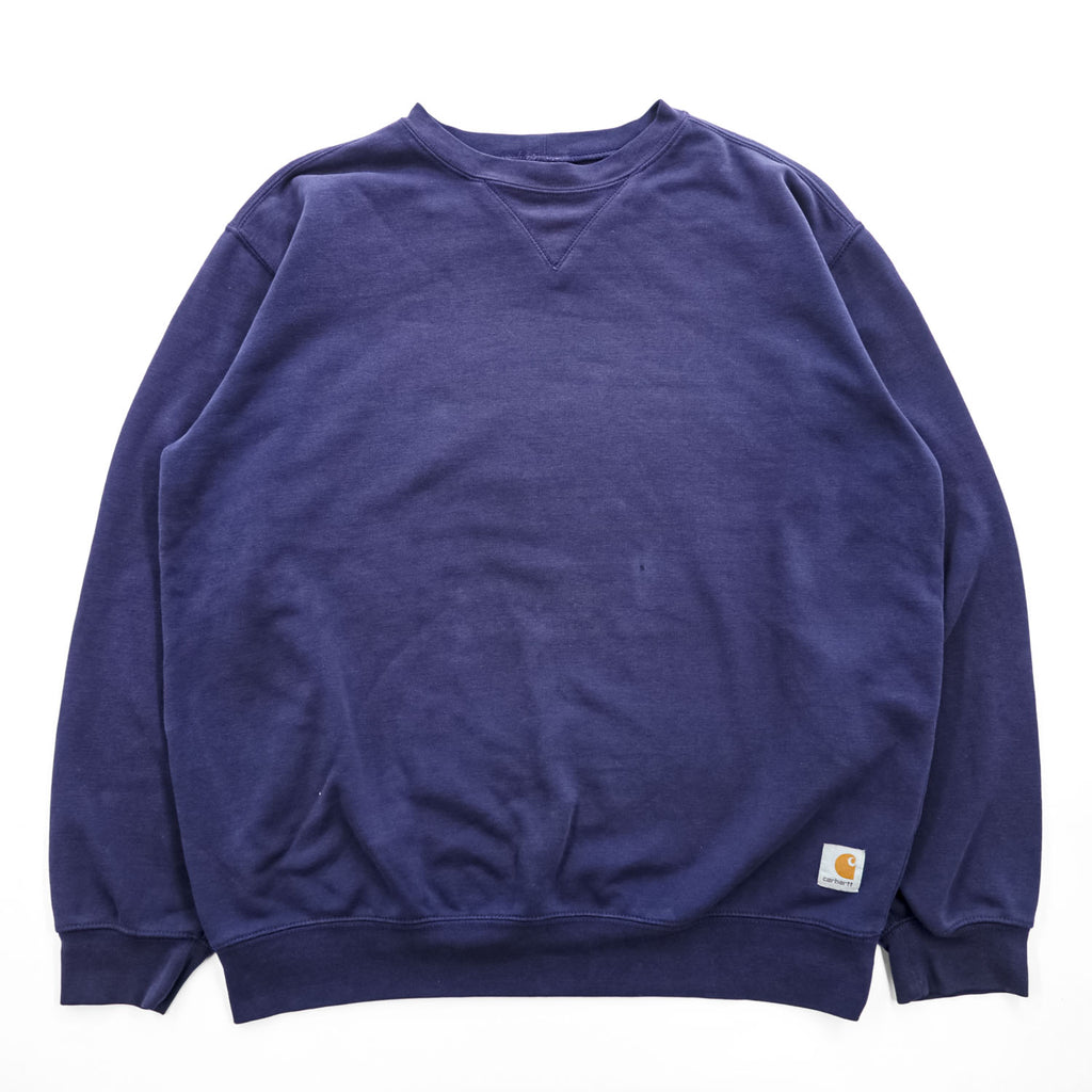 Carhartt K124 Navy Midweight Crewneck Sweatshirt Size L Made in Mexico