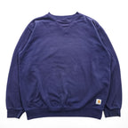 Carhartt K124 Navy Midweight Crewneck Sweatshirt Size L Made in Mexico