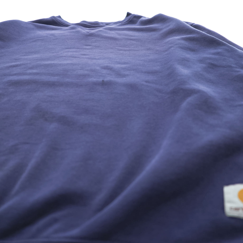 Carhartt K124 Navy Midweight Crewneck Sweatshirt Size L Made in Mexico