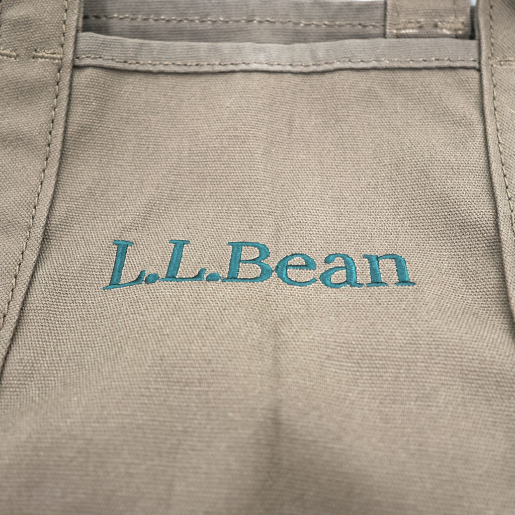 L.L.Bean グローサリートート コットンキャンバス オリーブブラウン ロゴ刺繍 301371 大容量