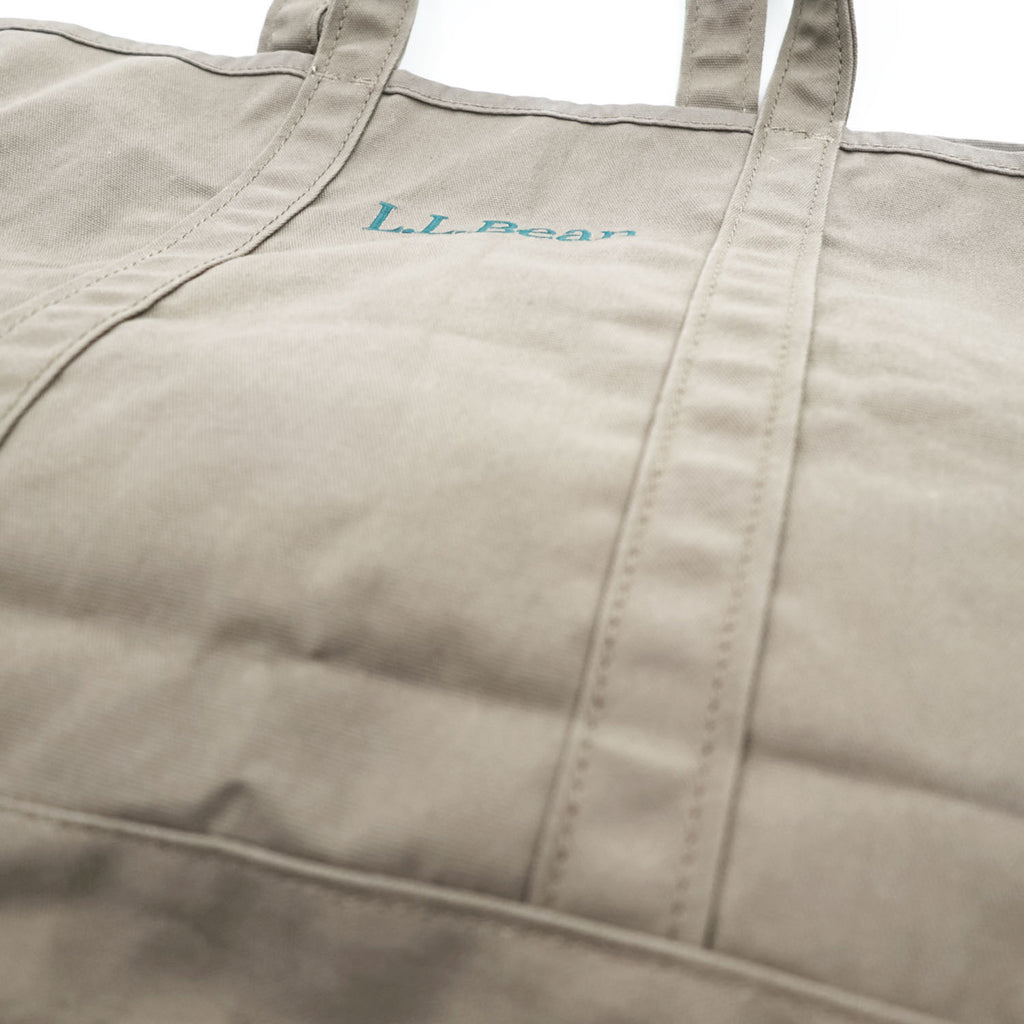 L.L.Bean グローサリートート コットンキャンバス オリーブブラウン ロゴ刺繍 301371 大容量
