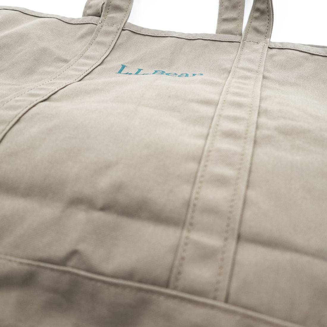 L.L.Bean グローサリートート コットンキャンバス オリーブブラウン ロゴ刺繍 301371 大容量