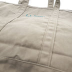 L.L.Bean グローサリートート コットンキャンバス オリーブブラウン ロゴ刺繍 301371 大容量