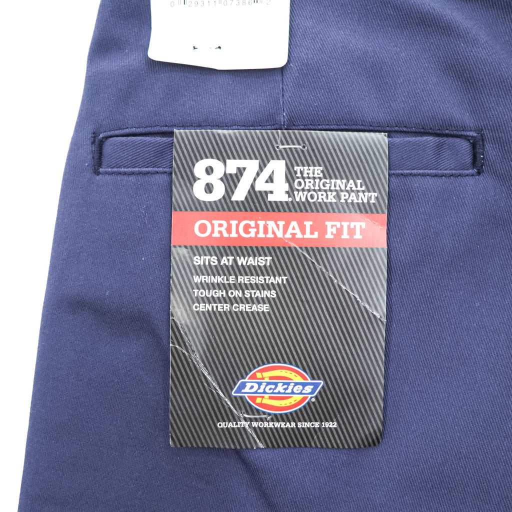 Dickies 874 Original Fit ワークパンツ ネイビー 36×32 ポリエステル コットン 未使用品