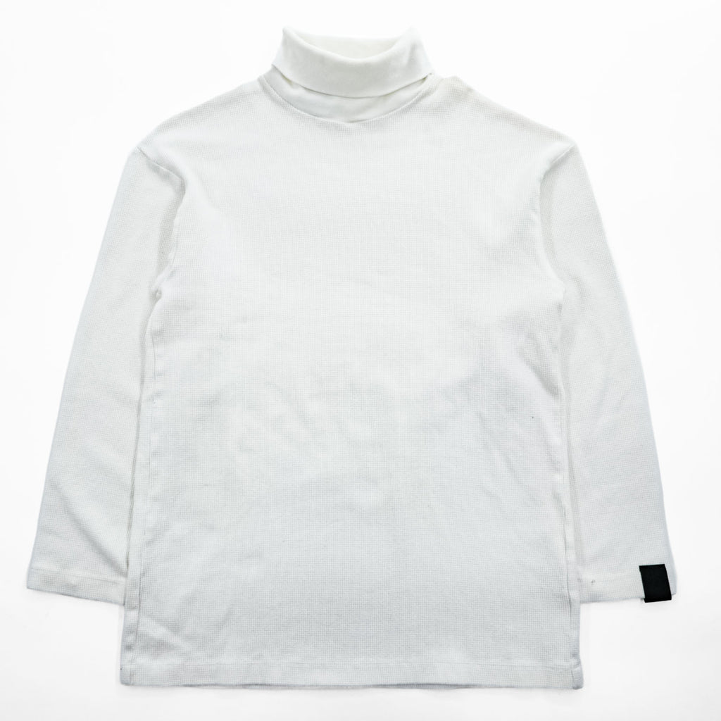 N.HOOLYWOOD 日本製 ワッフル タートルネック 長袖 ロングスリーブ サーマル Tシャツ M ホワイト 2212-CS10-019 peg