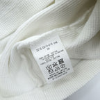 N.HOOLYWOOD 日本製 ワッフル タートルネック 長袖 ロングスリーブ サーマル Tシャツ M ホワイト 2212-CS10-019 peg