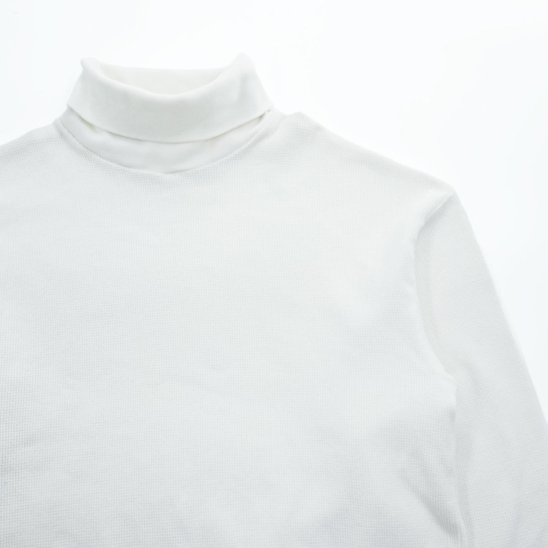 N.HOOLYWOOD 日本製 ワッフル タートルネック 長袖 ロングスリーブ サーマル Tシャツ M ホワイト 2212-CS10-019 peg
