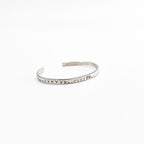 Navajo Tahe Sterling Cuff Bracelet ナバホ族 バングル シルバー インディアンジュエリー STERLING スタンプワーク