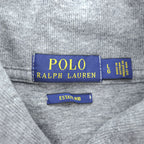 Polo Ralph Lauren ショールカラー スウェット トレーナー L グレー スモールポニー ロゴ 刺繍 ESTATE RIB