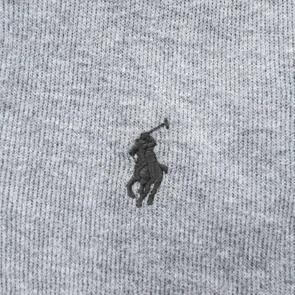 Polo Ralph Lauren ショールカラー スウェット トレーナー L グレー スモールポニー ロゴ 刺繍 ESTATE RIB