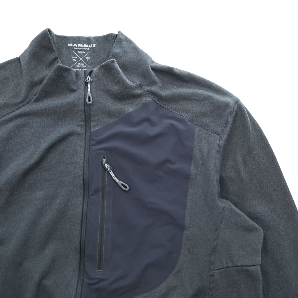 MAMMUT ポーラテック POLARTEC フリースジャケット L グレー LAB CARE ストレッチ 743480-1-1-LAB