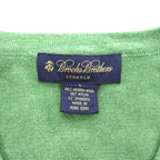 Brooks Brothers メリノウール Vネック ニット セーター L グリーン ストレッチ MERINO WOOL