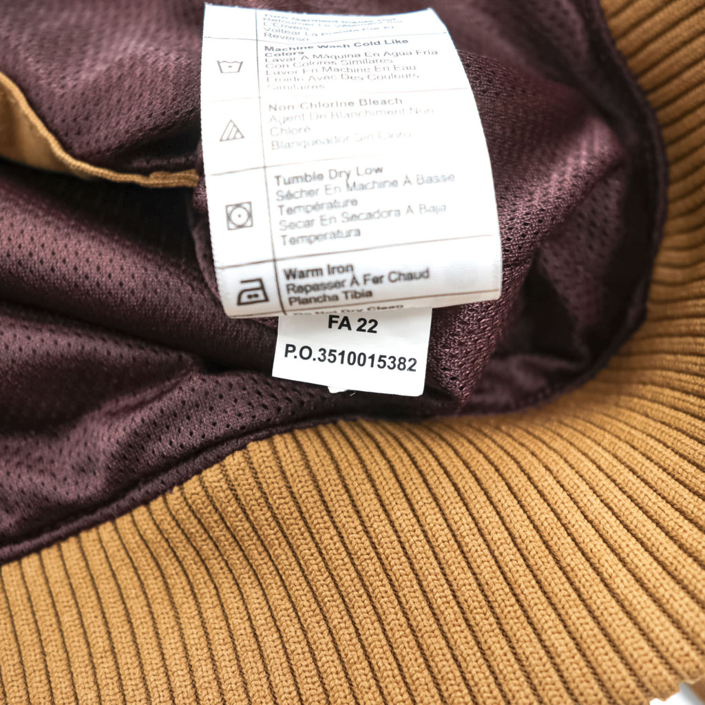 carhartt ダック地 ジップアップブルゾン Rugged Flex ボンバージャケット L ブラウン ストレッチ キャンバス OJ2524-W