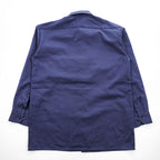 Dickies 長袖ワークシャツ M ネイビー ボックスシルエット フラップ ダブルポケット