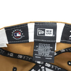 NEW ERA 59FIFTY ロサンゼルス・ドジャース LAロゴ フィッテッドキャップ 7 1/2 ベージュ ブラック