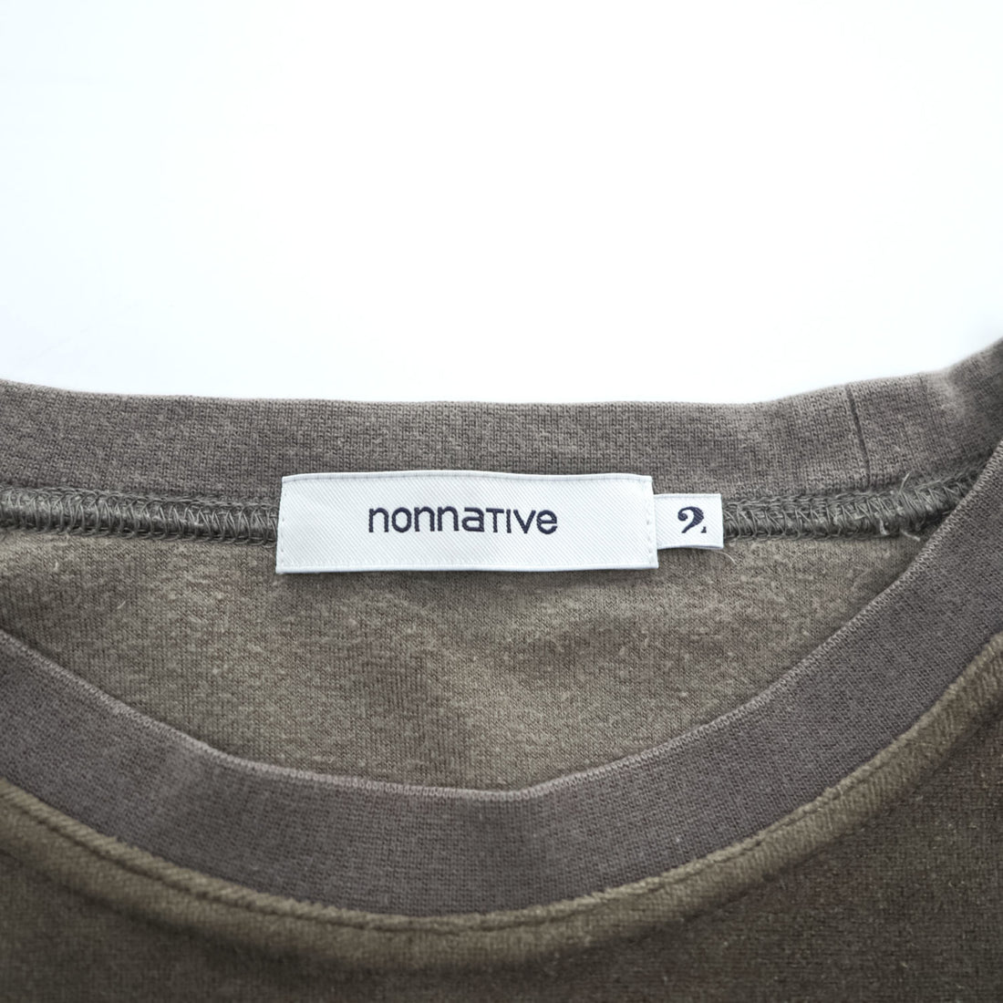 nonnative 日本製 ベロア スウェット トレーナー M ブラウン ラグランスリーブ