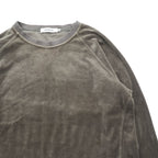 nonnative 日本製 ベロア スウェット トレーナー M ブラウン ラグランスリーブ