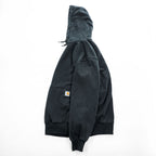 carhartt プルオーバー パーカー RAIN DEFFENDER ヘビーウェイト M ブラック 裏起毛 LOOSE FIT カンガルーポケット 100615 001