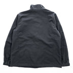 Eddie Bauer ソフトシェルジャケット L ブラック フリース裏地 アウトドア フルジップ 0533