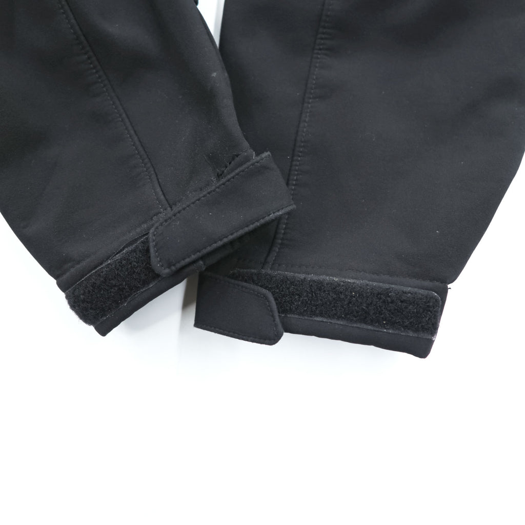 Eddie Bauer ソフトシェルジャケット L ブラック フリース裏地 アウトドア フルジップ 0533