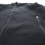 Eddie Bauer ソフトシェルジャケット L ブラック フリース裏地 アウトドア フルジップ 0533