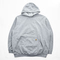 carhartt ルーズフィット プルオーバーパーカー XL グレー 裏起毛 ビッグサイズ LOOSE FIT カンガルーポケット TS0121-M
