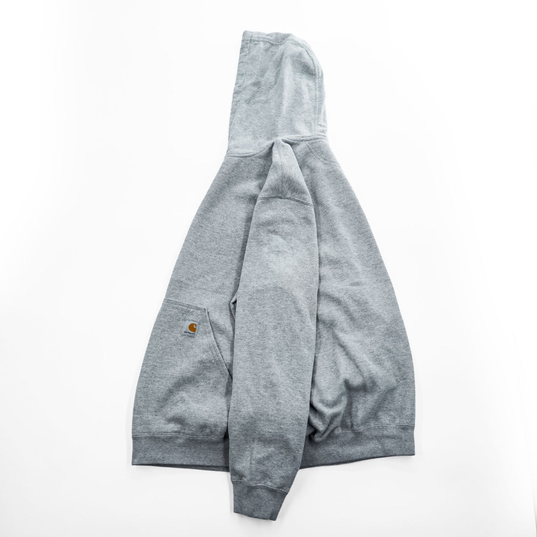carhartt ルーズフィット プルオーバーパーカー XL グレー 裏起毛 ビッグサイズ LOOSE FIT カンガルーポケット TS0121-M