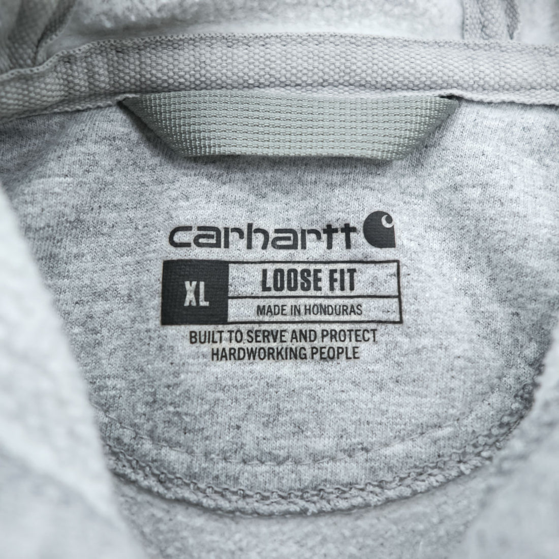 carhartt ルーズフィット プルオーバーパーカー XL グレー 裏起毛 ビッグサイズ LOOSE FIT カンガルーポケット TS0121-M